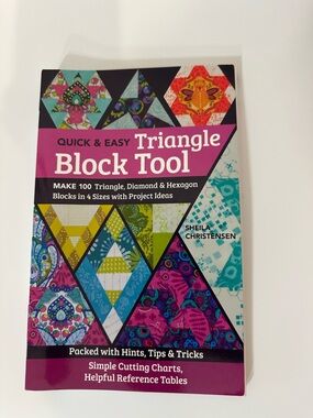 Quick & Easy Triangle Block Tool Quilting Sewing Book Guide